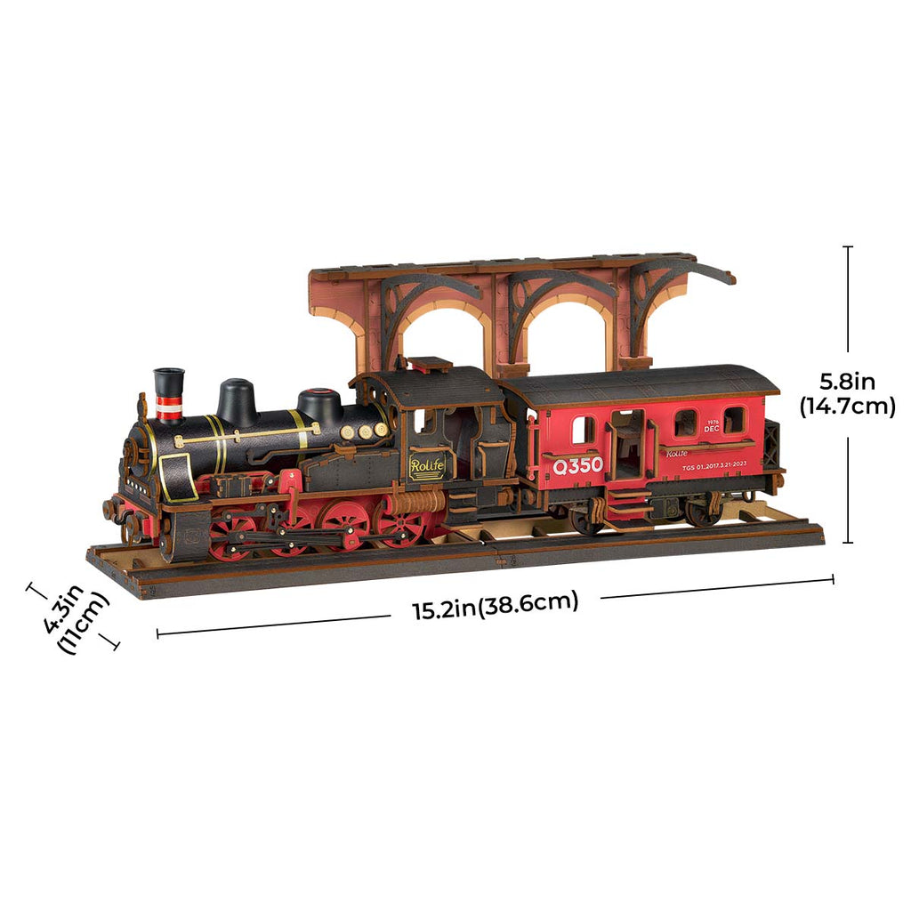 Rolife 3D Wooden Puzzle - Steam Journey TGS01