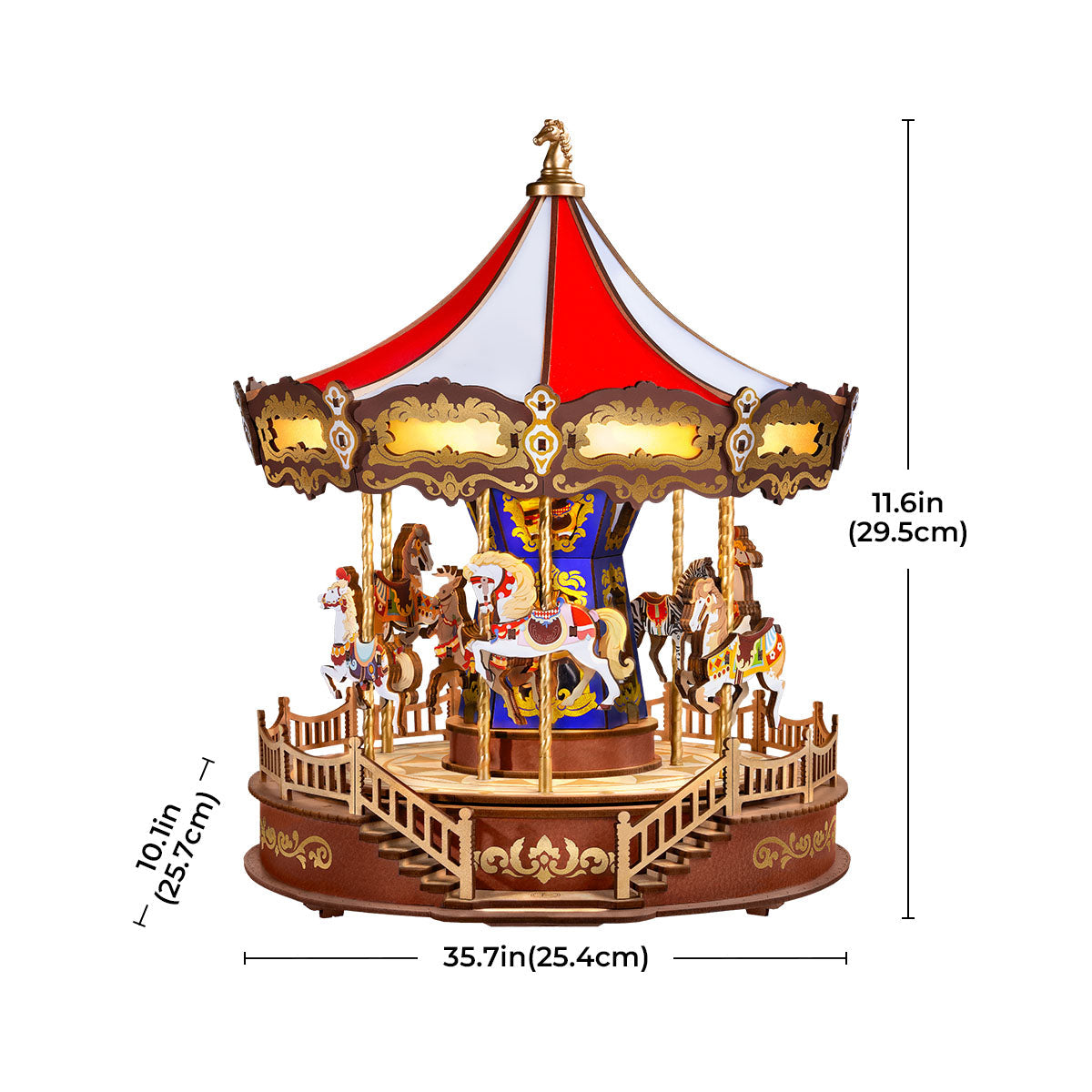 Rolife 3D Wooden Puzzle - Classic Carousel AMC01