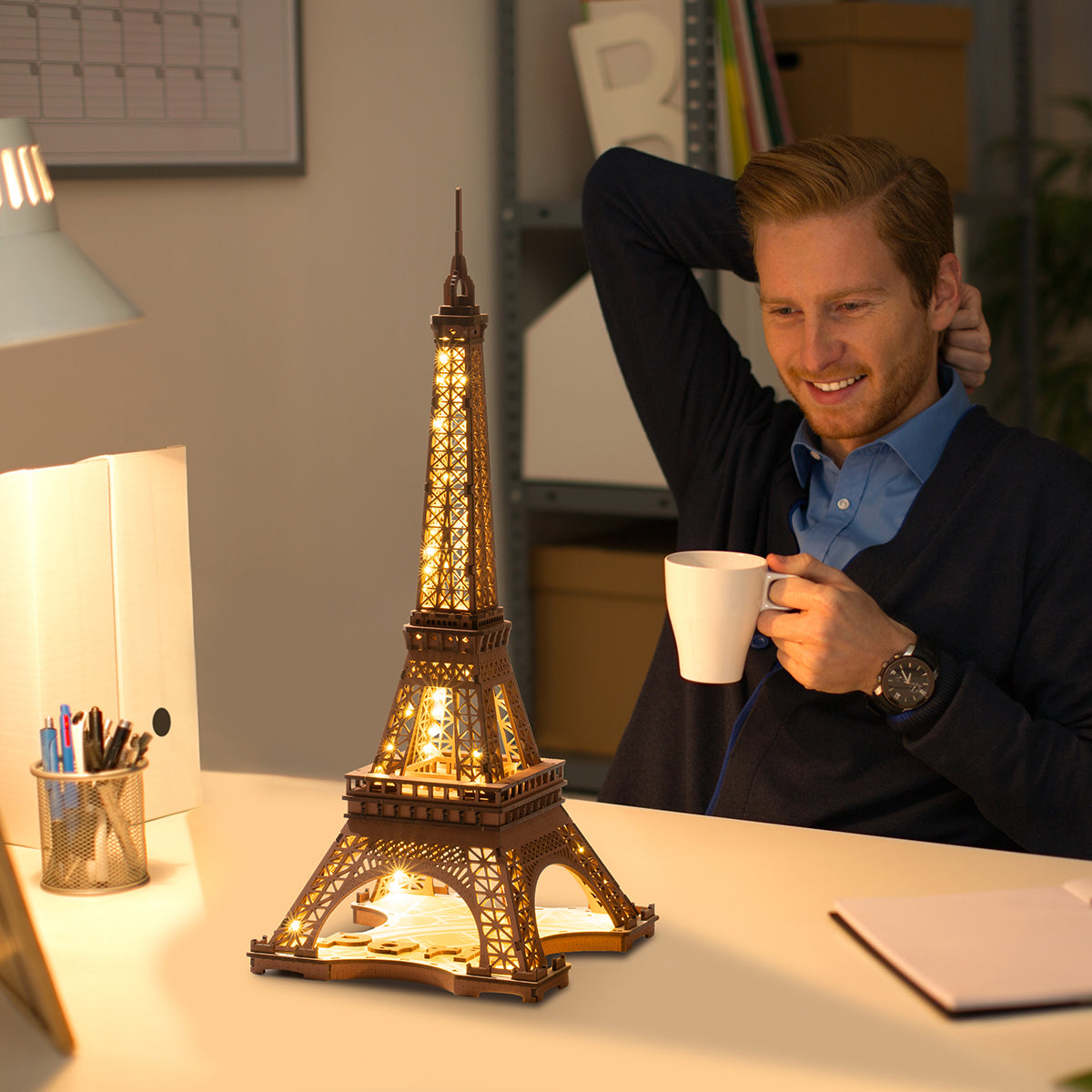 Rolife 3D Wooden Puzzle - Night of the Eiffel Tower TGL01
