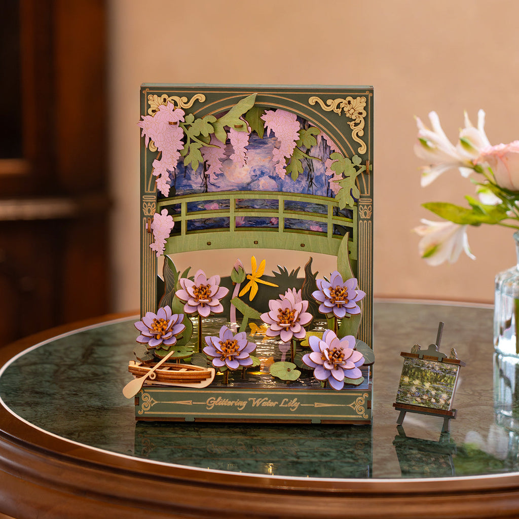 Rowood 3D Wooden Puzzle - Glittering Water Lily TH001