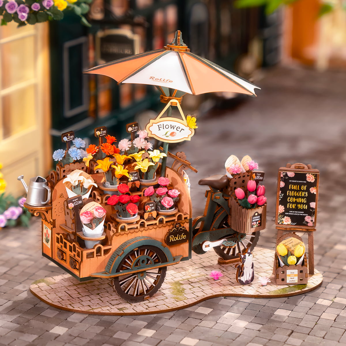 Rolife 3D Wooden Puzzle- Bloosom Cart TGS03