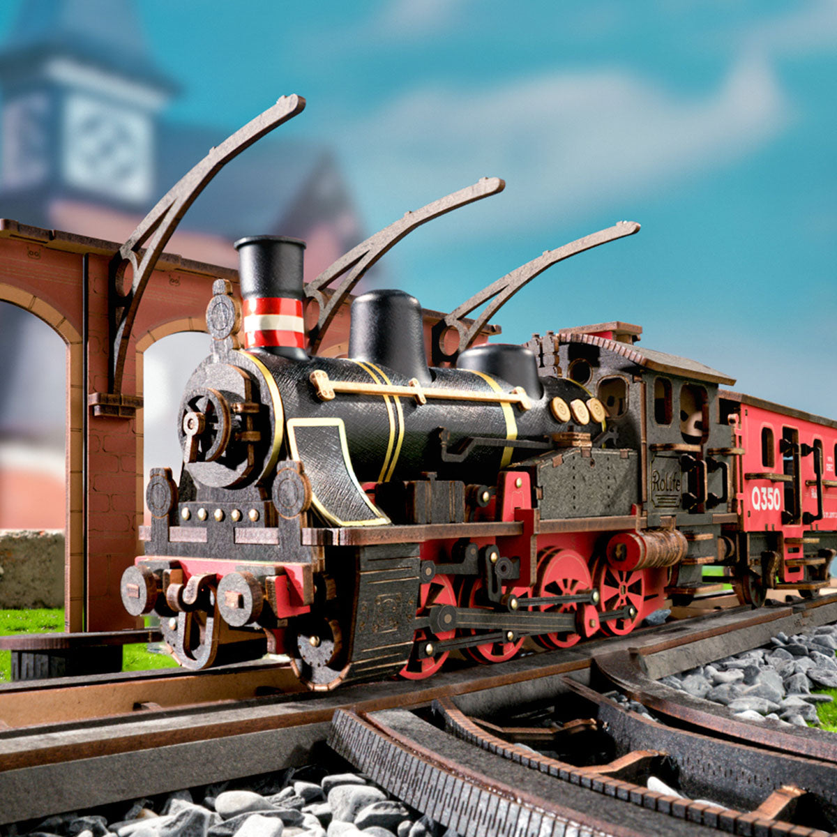 Rolife 3D Wooden Puzzle - Steam Journey TGS01