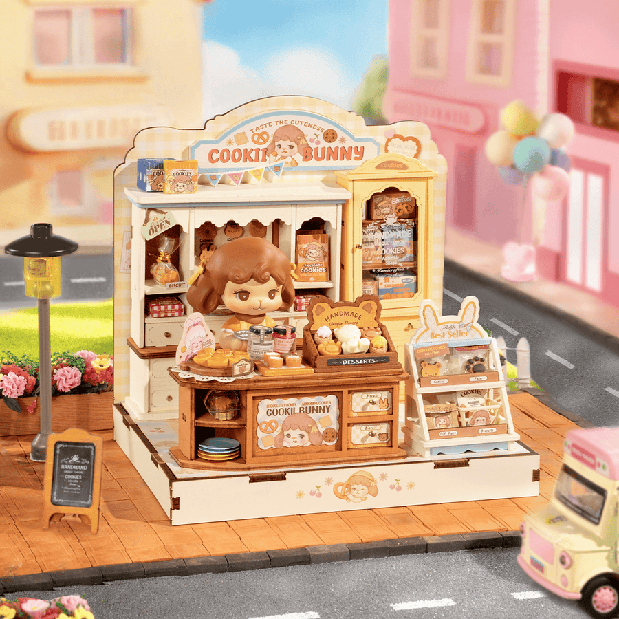 Rolife Cookii Bunny's Cookie Shop DIY Miniature House DG177