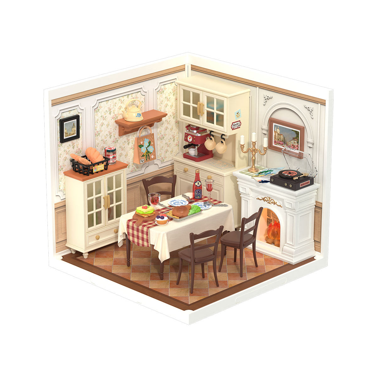 Rolife Warm Dining Room Super Creator Miniature House DW015B