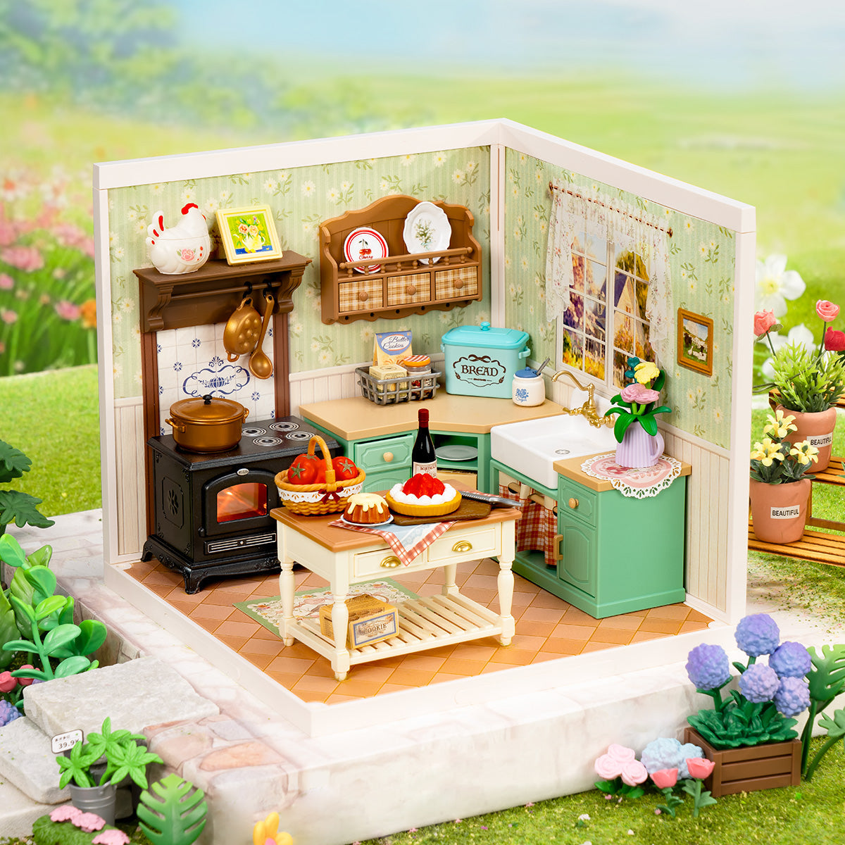 Rolife Farmhouse Kitchen Super Creator Miniature House DW024