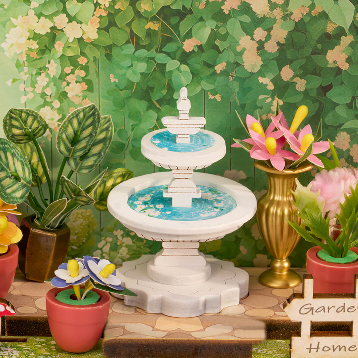 Rolife DIY Miniature House - Green Fountain Garden DS049