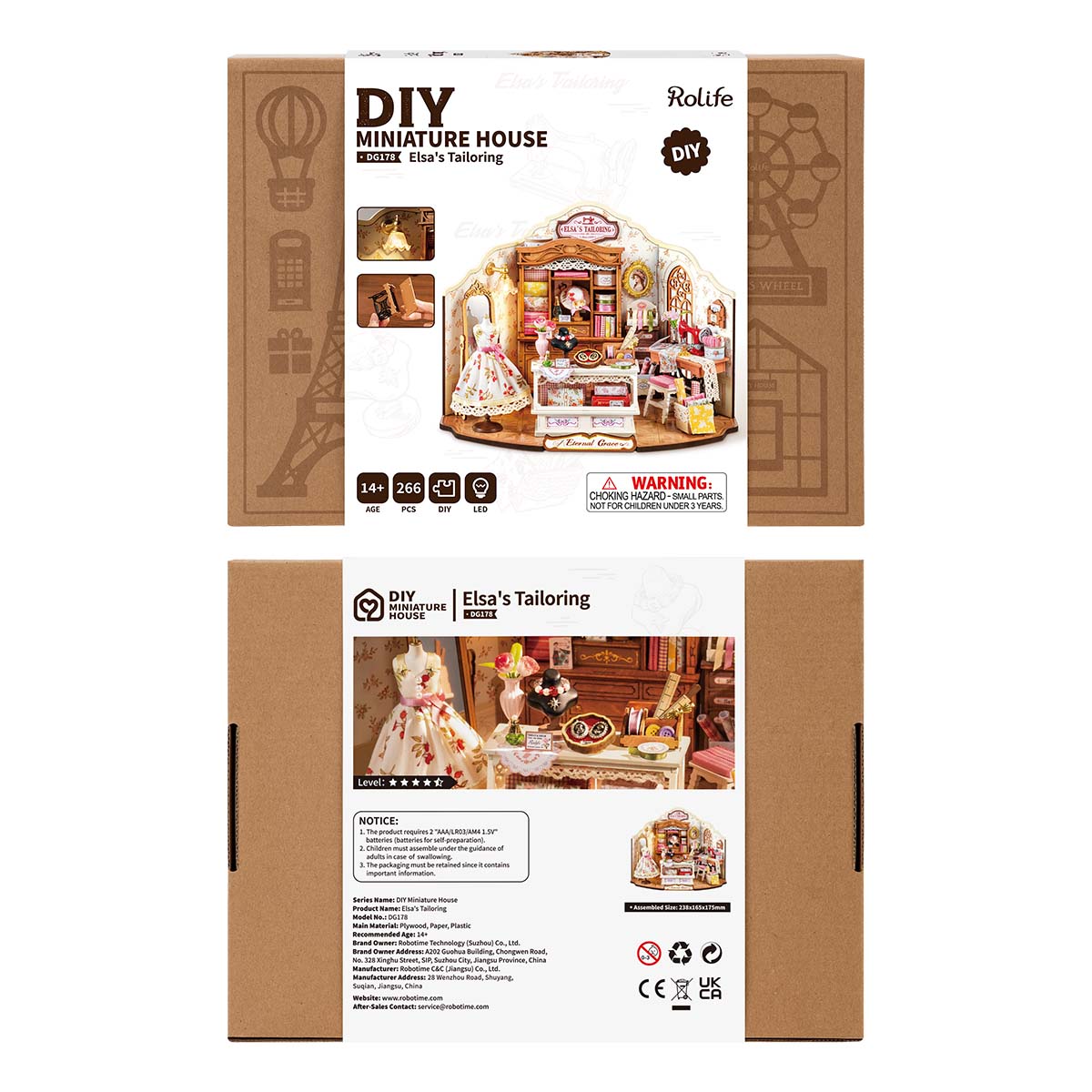 Rolife DIY Miniature House - Elsa's Tailoring DG178