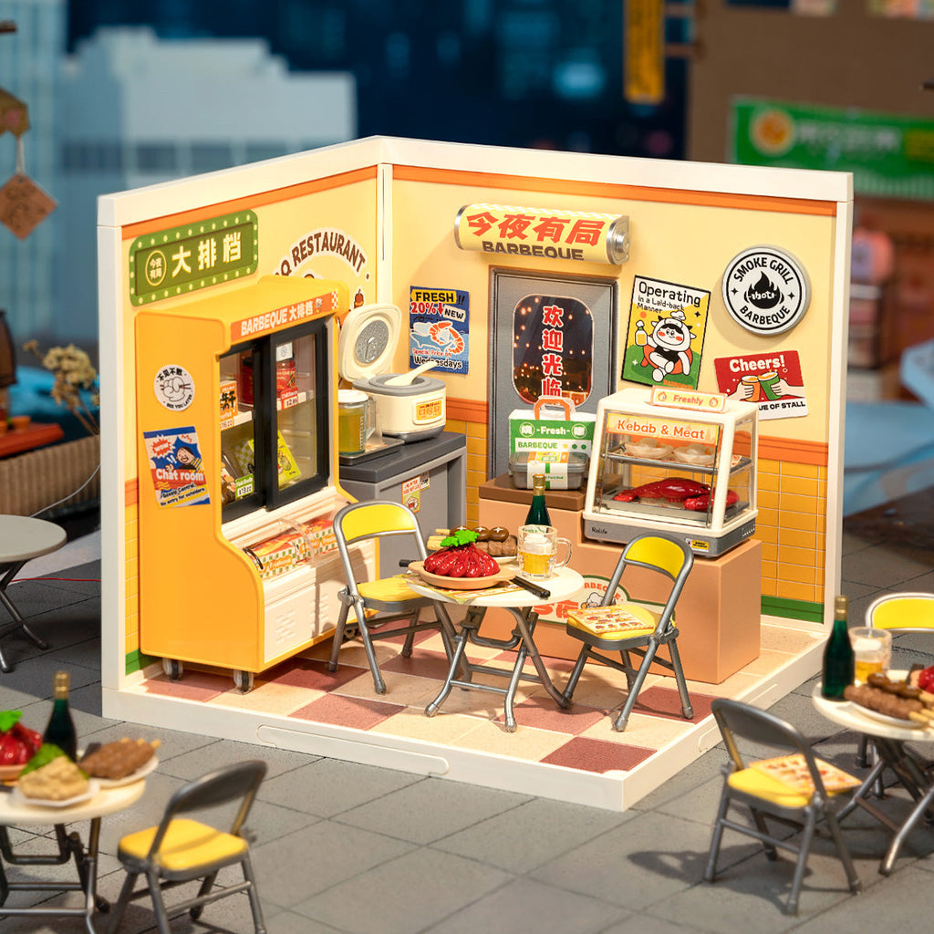 Rolife Night Out Food Stall Super Creator Miniature House DW022