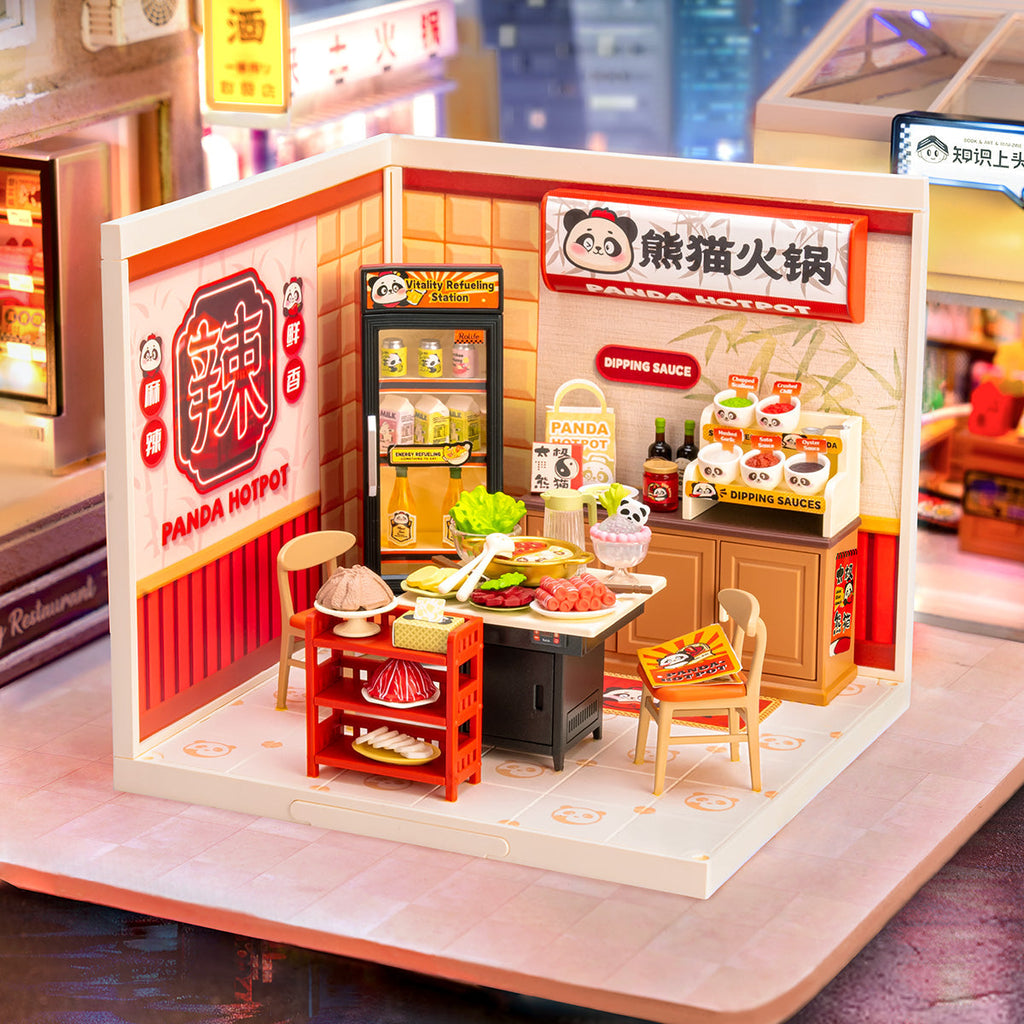 Rolife Panda Hot Pot Super Creator Miniature House DW020