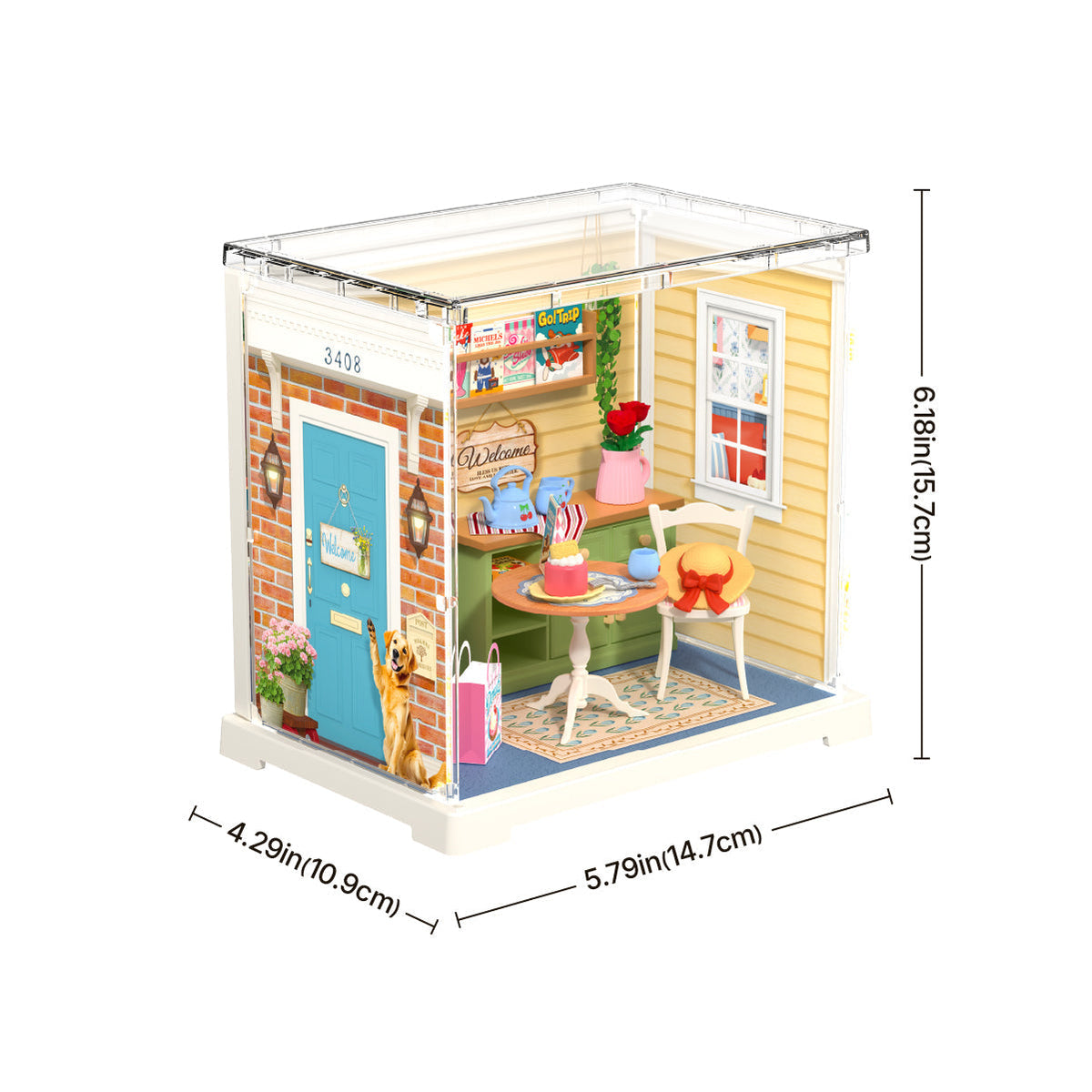 Rolife Sunshine Sip Porch Mini Super Creator DIY Miniature House DWS07B