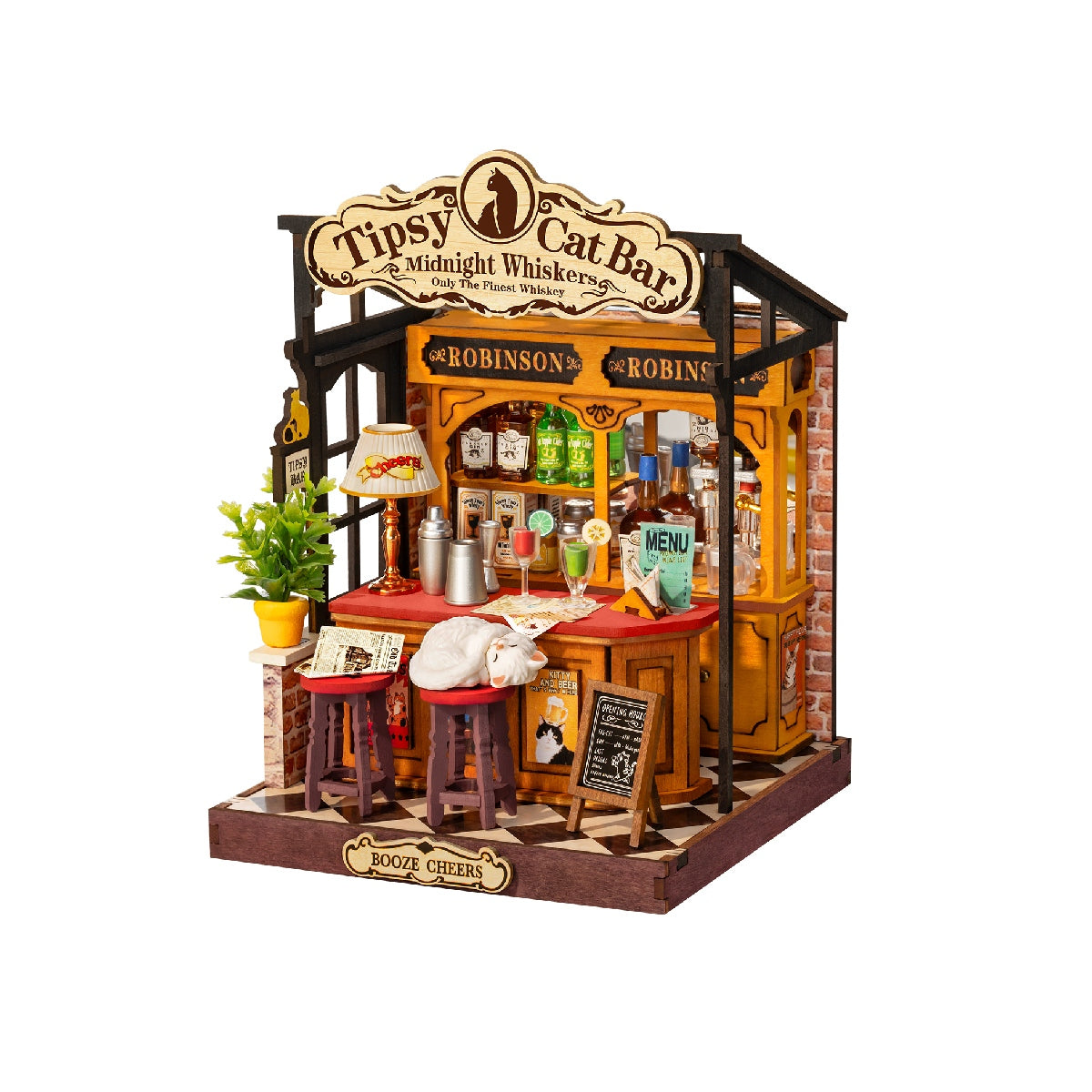 Rolife DIY Miniature House - Tipsy Cat Bar DS054