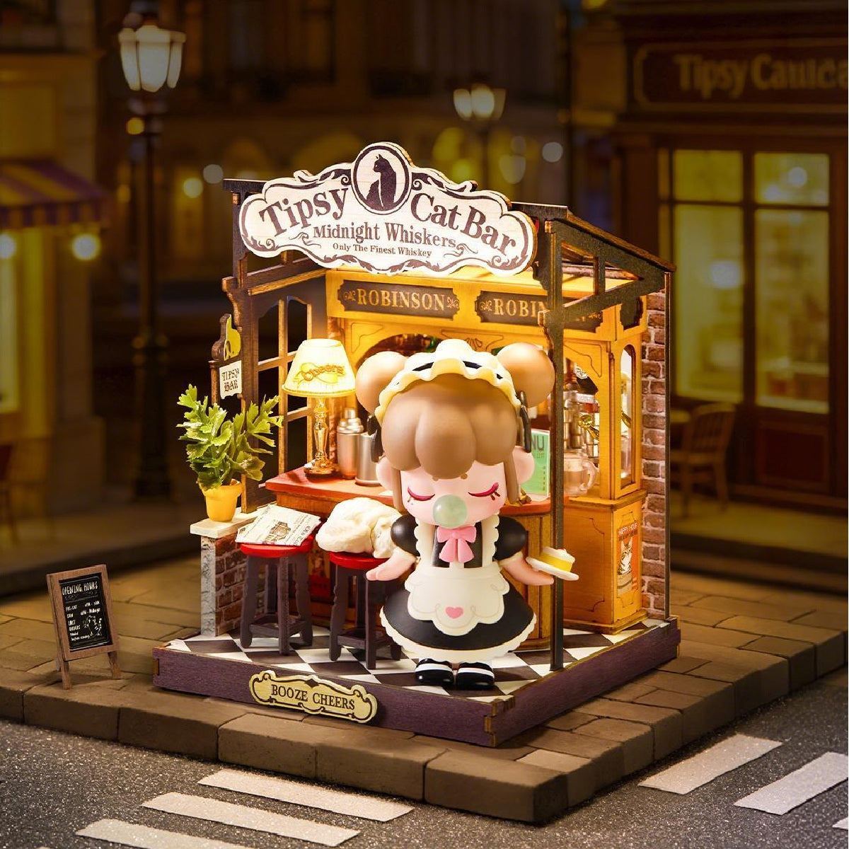Rolife DIY Miniature House - Tipsy Cat Bar DS054
