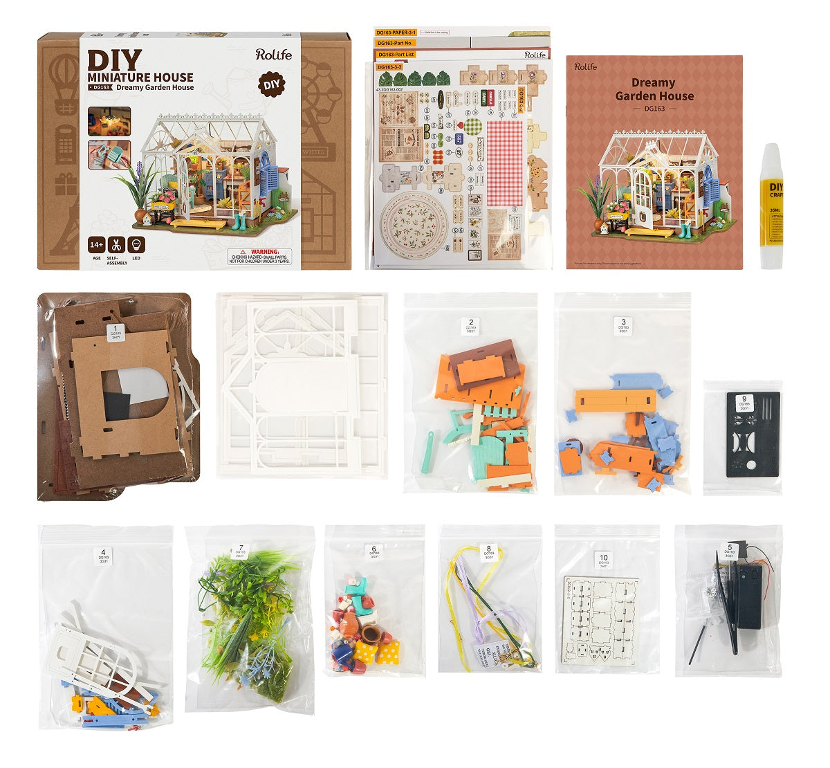 Rolife Miniature House - Dreamy Garden House DG163